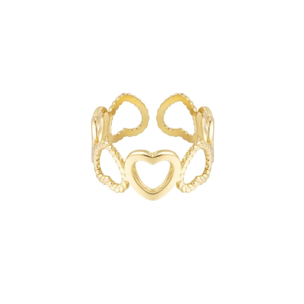 Open Hearts Ring